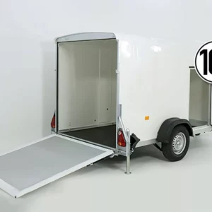Debon Kofferanhänger Cargo 1300 Vollpoly 150x290cm H:160cm|Tür|weiß-Neu