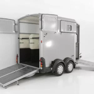 Ifor Williams Pferdeanhänger HB511|Heckklappen-Türkombination|silber-Neu