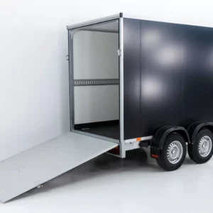 Vezeko Kofferanhänger 152x355cm Höhe:193cm 2,7t|Rampe|schwarz-Neu