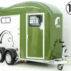 Cheval Liberte Pferdeanhänger GOLD 3|Pullman 2|Sattelkammer|olivgrün-Neu