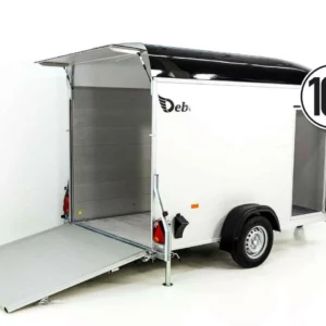 Debon Kofferanhänger C400 164x315cm H:200cm 1,3t|Alu, Polybug|Tür|schwarz-Neu