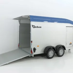 Debon Kofferanhänger Roadster Alu C700 179x378 H201 2,6t|Alu|Polybug|Tür|blau-Neu