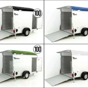 Debon Kofferanhänger C400 164x315cm H:200cm 1,3t|Alu, Polybug|Tür-Neu