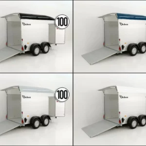 Debon Kofferanhänger C500 164x300cm H:200cm 2,0t|Alu|Polybug|Tür-Neu