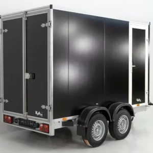 Vezeko Kofferanhänger 152x305cm Höhe:193cm 2,7t|Tür|schwarz-Neu