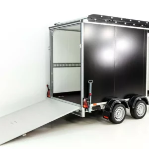 Vezeko Kofferanhänger 152x305cm Höhe:193cm 2,7t|Rampe|Dachträger| schwarz-Neu