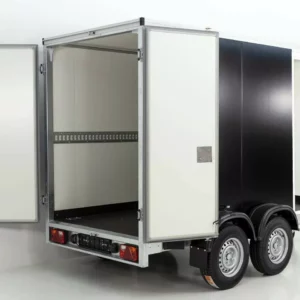 Vezeko Kofferanhänger 152x355cm Höhe:193cm 2,7t|Tür|schwarz-Neu