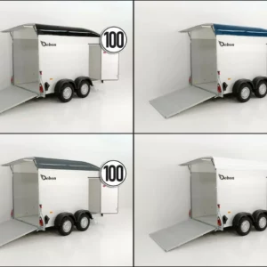 Debon Kofferanhänger C500 164x300cm H:200cm 2,6t|Alu|Polybug|Tür-Neu