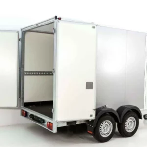 Vezeko Kofferanhänger 204x405cm Höhe:205cm 2,7t | Tür | silber-Neu