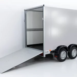Vezeko Kofferanhänger 152x355cm Höhe:193cm 2,7t|Rampe|silber-Neu