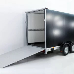 Vezeko Kofferanhänger 204x405cm Höhe:205cm 2,7t|Rampe|schwarz-Neu
